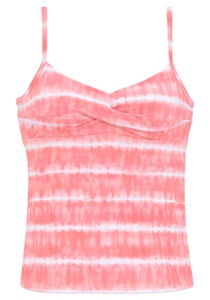 S.Oliver, s.Oliver Bügel-Tankini-Top »Enja«, mit Batikdruck und Wickeloptik, s.Oliver Bügel-Tankini-Top »Enja«, mit Batikdruck und Wickeloptik