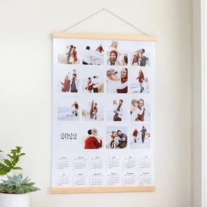 smartphoto, Jahresplaner mit magnetischer Posterleiste 40 x 60 cm Holz, Jahresplaner mit magnetischer Posterleiste 40 x 60 cm Holz