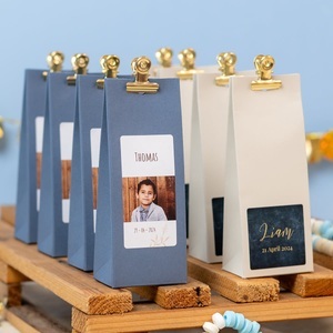 smartphoto, Beige rechteckige Geschenktüte - 12 Stk., Beige rechteckige Geschenktüte - 12 Stk.