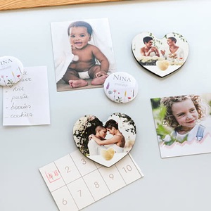 smartphoto, Foto-Magnet Herz (4er Set), 
