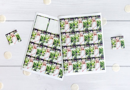 smartphoto, Foto Sticker Quadratisch (24er Set), 