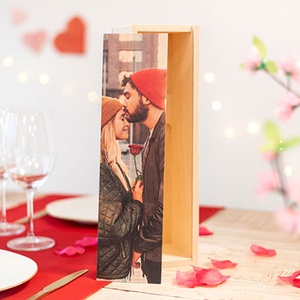 smartphoto, Weinkiste aus Holz personalisieren, Weinkiste aus Holz personalisieren