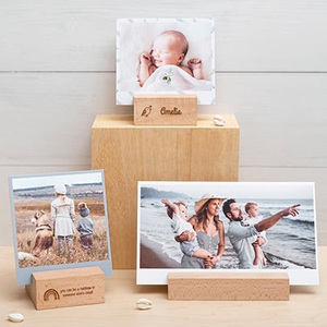 smartphoto, Fotos Hochformat im Holzaufsteller, Fotos Hochformat im Holzaufsteller
