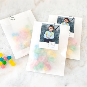 smartphoto, Süssigkeiten Beutel mit Geschenkanhänger Büroklammer Schwarz - 12 Stk., Süssigkeiten Beutel mit Geschenkanhänger Büroklammer Schwarz - 12 Stk.