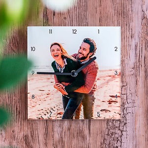 smartphoto, Uhr aus Acrylglas Quadrat, Uhr aus Acrylglas Quadrat