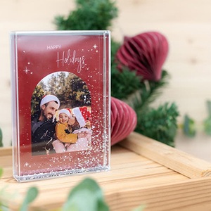 smartphoto, Schüttelrahmen mit silbernen Glitzer Hochformat, Schüttelrahmen mit silbernen Glitzer Hochformat