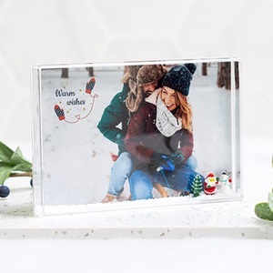 smartphoto, Schüttelrahmen mit Schnee Querformat zur Hochzeit, Schüttelrahmen mit Schnee Querformat zur Hochzeit