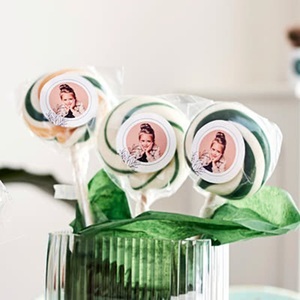 smartphoto, Rosa Lutscher mit Fotoaufkleber personalisiert - 12 stk, Rosa Lutscher mit Fotoaufkleber personalisiert - 12 stk