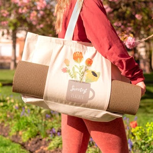 smartphoto, Yogatasche aus Leinen personalisiert, Yogatasche aus Leinen personalisiert
