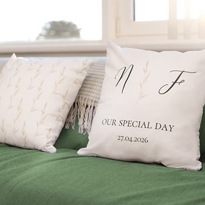 smartphoto, Kissenbezug mit Foto personalisiert (40x40, doppelseitig bedruckt, Polyester) für den Mann oder Freund, Kissenbezug mit Foto personalisiert (40x40, doppelseitig bedruckt, Polyester) für den Mann oder Freund