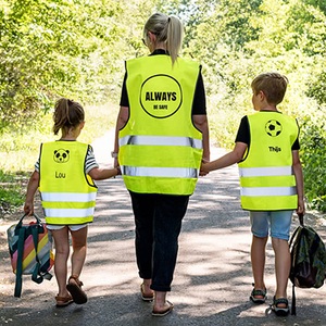 smartphoto, Warnweste Kinder personalisiert mit Aufdruck (7-9 Jahre), Warnweste Kinder personalisiert mit Aufdruck (7-9 Jahre)