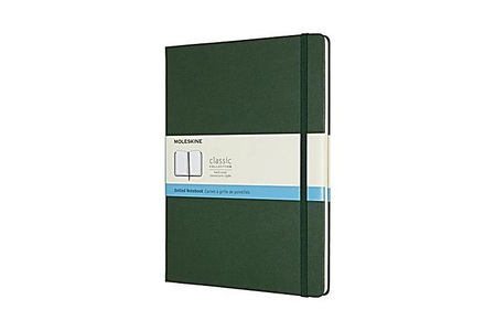 undefined, Moleskine Notizbuch, Xlarge, Punktraster, Hard Cover, Myrtengrün