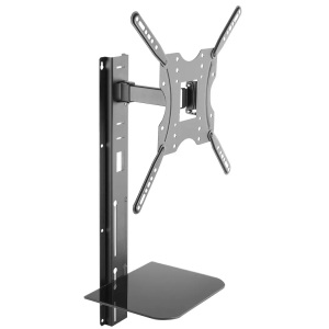 Logilink, LogiLink TV wall mount, 32-55, w/ support shelf TV-Wandhalterung 81,3 cm (32) - 139,7 cm (55) Neigbar, Schwenkbar, "LogiLink - ""TV-Wandhalterung mit Regal 32-55"""""", One Size"