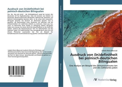 undefined, Ausdruck von (In)definitheit bei polnisch-deutschen Bilingualen