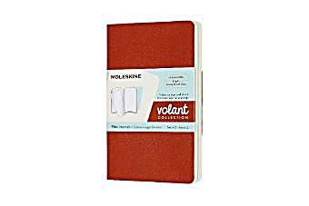 undefined, Moleskine Volant Pocket/A6, 2er Set, Blanko, Soft Cover, Korallrot, Aquamarinblau
