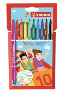 Stabilo, STABILO® Stifte TRIO 2in1 mit 10 Farben