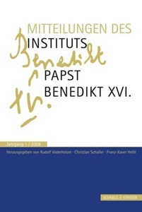 undefined, Mitteilungen des Institut-Papst-Benedikt XVI.. Jahrgang.1