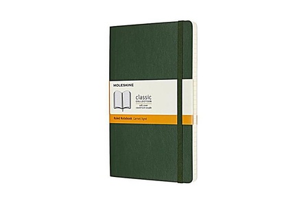 undefined, Moleskine Notizbuch, Large, A5, Liniert, Soft Cover, Myrtengrün