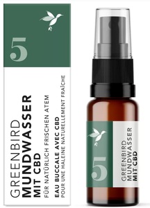 Greenbird, GREENBIRD Mundwasser mit CBD flüssig 5 (10 ml), Greenbird Mundwasser 5 (10ml)