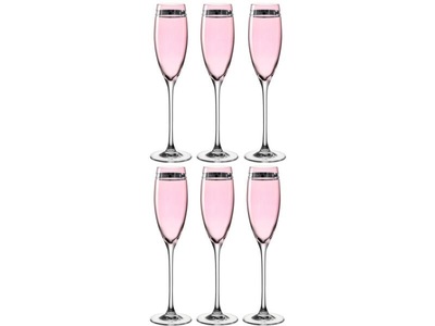 LEONARDO, Leonardo Sektglas Cibo 220 ml, Pink, 6, Cibo 220 ml, 6 Stück