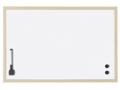 magnetoplan, Magnetoplan Whiteboard MDF Rahmen, Magnetop Whiteboard mit MDF Rahmen, 590mm x 390mm, 121926