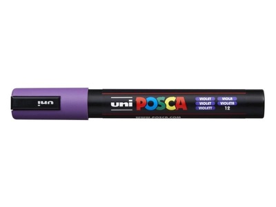 UNI, Uni Marker POSCA 1.8-2.5 mm Violett, Farbe, uni-ball Posca Marker, 1,8-2,5mm, violett, Rundspitze, PC5M violett