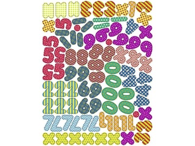 Ursus, URSUS Haftmagnet Zahlen und Symbole, URSUS Haftmagnet Zahlen und Symbole Mehrfarbig, 100 Stück
