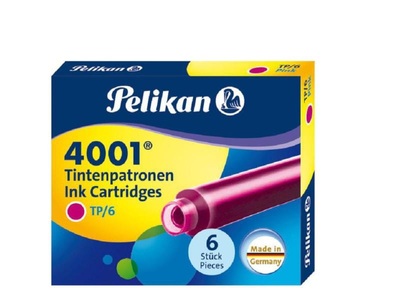 Pelikan, Pelikan Tintenpatrone 4001 Pink, 6, PELIKAN Tintenpatrone TP/6 pink 6 Stück