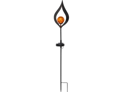 Best Season, LED-Solarleuchte Melilla, Spitze, Star Trading Gartenlicht Solar Melilla, Amber