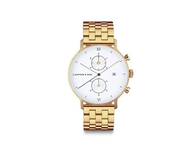 Kapten & Son, Uhr 'Small Chrono Steel', 