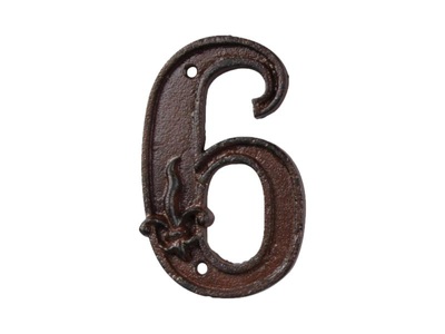Esschert Design, Esschert Design Esschert Design Hausnummer 6, Esschert Design Hausnummer 6 aus Gusseisen