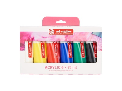Talens, Talens Acrylfarbe 6er Set, Mehrfarbig, Talens Acrylfarbe 6er Set, Mehrfarbig