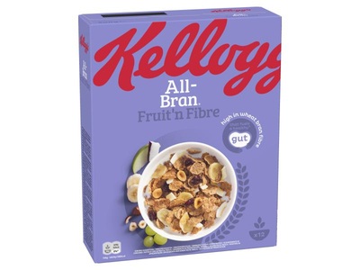 Kellogg's, Kellogg´s All-Bran Fruit & Fibre 500g, Kellogg's All Bran Knusprige Weizen-Vollkornflakes