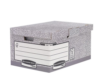 Fellowes, Fellowes Archivschachtel Bankers Box, Fellowes Archivschachtel Bankers Box Grau, 10 Stück