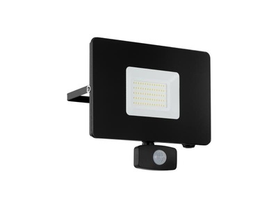 Eglo, LED-Außenstrahler Faedo 3 mit Sensor, schwarz, 50W, Eglo Applique extérieure Faedo 3