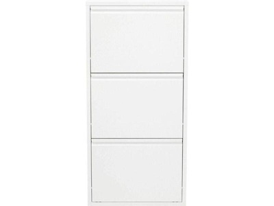 Kare Design, Schuhkipper Caruso 3-er weiss (MO), KARE Schuhschrank »Caruso Stahl, Weiss«