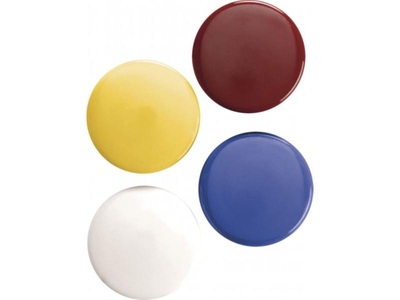 magnetoplan, Magnetoplan Haftmagnet 4.0 cm, MAGNETOPLAN Signalmagnete 16664 ass. D=40mm 4 Stk.