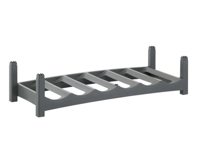 Rotho, Rotho Flaschenregal Vario Grau, Breite, Rotho Flaschenregal , 1166108853 , Grau , Kunststoff , 22x14 cm , individuell erweiterbar, stapelbar , 0032940344