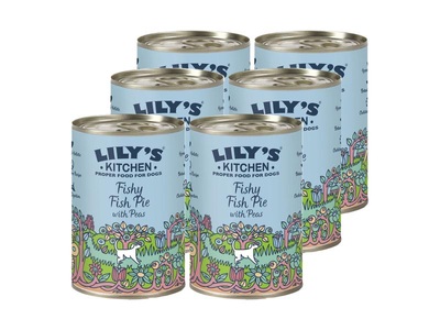 Lily´s Kitchen, Lily's Kitchen Lily's Kitchen Nassfutter, Lily's Kitchen Nassfutter Fischpastete, 6 x 400 g