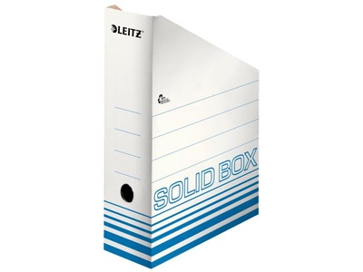 Leitz, Leitz Archivschachtel Solid 100 mm, Leitz Archiv-Stehsammler Solid, A4, blau, 4607-00-30