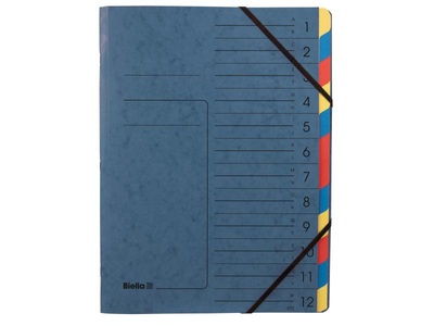 Biella, Biella Ordnungsmappe TopColor, Biella Ordnungsmappe, TOP COLOR, blau , 12-teilig, 05412205BIE