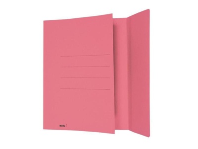 Biella, Biella Einlagemappe A4 3 Rillen, Rot, 50, BIELLA Einlagemappe 25040045U A4 Karton rot