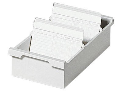 Biella, Biella Karteibox ECO A4 quer, Grau, Biella Karteitrog quer, A4, grau, 05250625BID