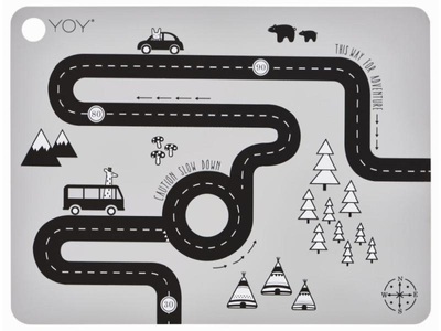 Oyoy living design, Oyoy Living Design - Platzmatte Adventure - 45 x 34 x 0.15 cm, 