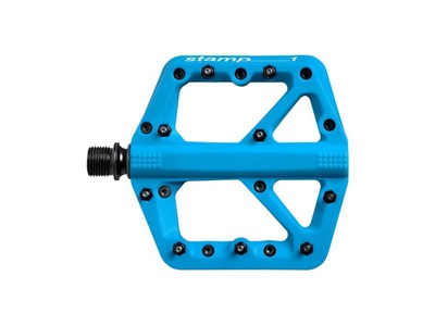 crankbrothers, Crankbrothers Stamp 1 Pedale blau S 2019 MTB Pedale, crankbrothers Pedal Stamp 1 small Pedale