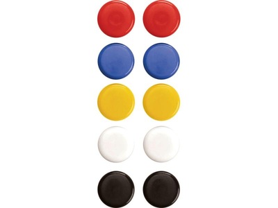 magnetoplan, Magnetoplan Haftmagnet 2.0 cm 10, MAGNETOPLAN Signalmagnete 16662 ass. D=20mm 10 Stk.