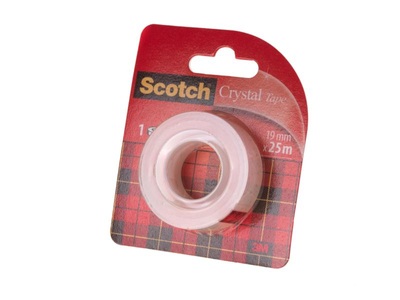 Scotch, Scotch® Crystal Tape, Scotch Rolle Crystal 600, 19mm x 25m, transparent, 6-1925R