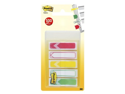 3m, 3M Page Marker Post-it Index Pfeile 5, 3M Post-itIndex Pfeile, 43,2mm x 11,9mm, mutlicolor, 16 Index, 684-ARR-RYG