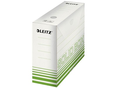 Leitz, Leitz Archivschachtel Solid, 100 mm, Leitz Solid Archivschachteln 6128 900 Blatt A4 Hellgrün Karton 10 x 25,7 x 33 cm 10 Stück