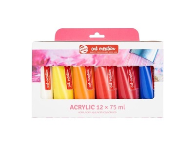 Talens, Talens Acrylfarbe 12er Set, Mehrfarbig, Talens Acrylfarbe 12er Set, Mehrfarbig